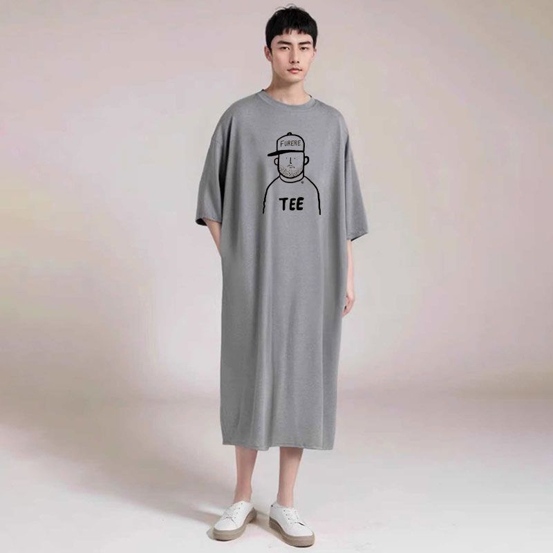 Bathrobe - Men's nightgown, nightgown, bathrobe, thin pajamas,