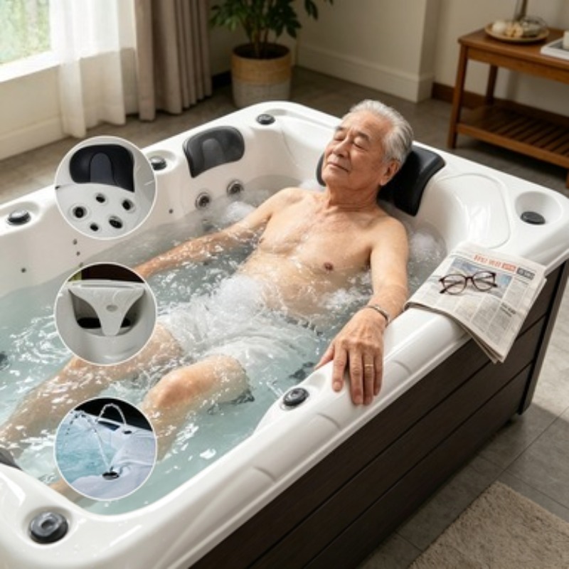 Spa Massager - Massage Bathtub Acrylic Whirlpool Spa Hot