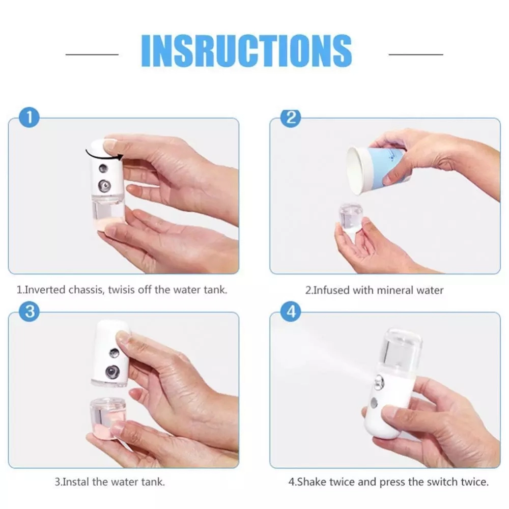 Nano Facial Mister Sprayer Por - Face Steamer recension och pris