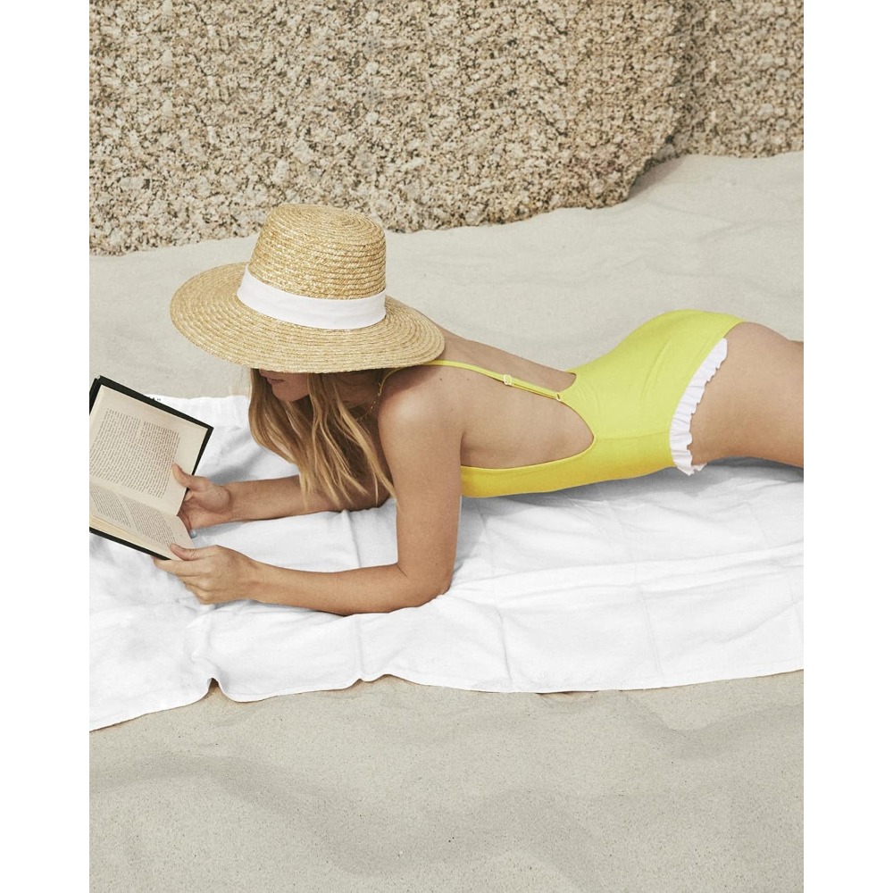 1pc Beach Towel Pure White Tow - Spa Towel recension och pris