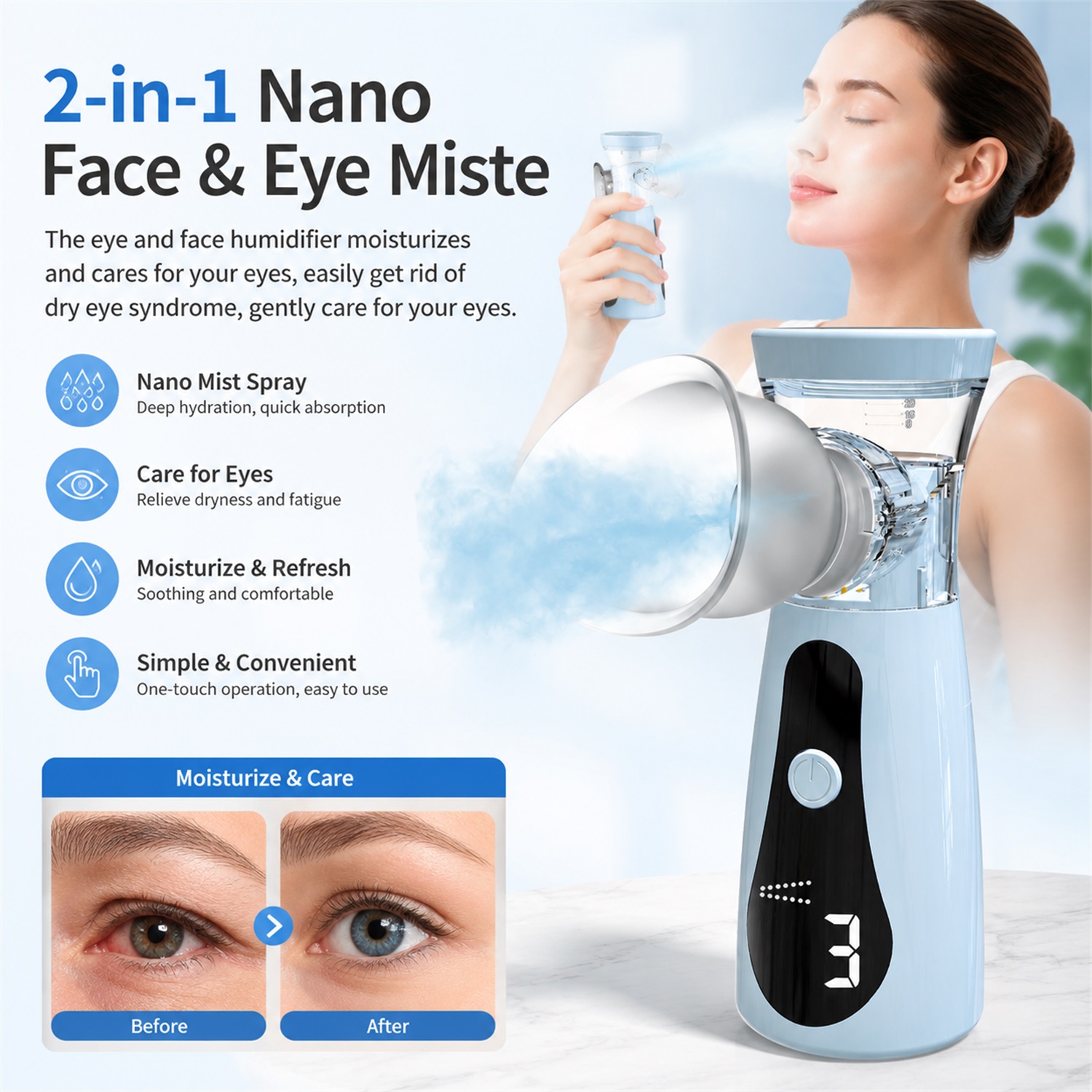 Eye Nano Humidifier Nebulizer  - Face Steamer recension och pris
