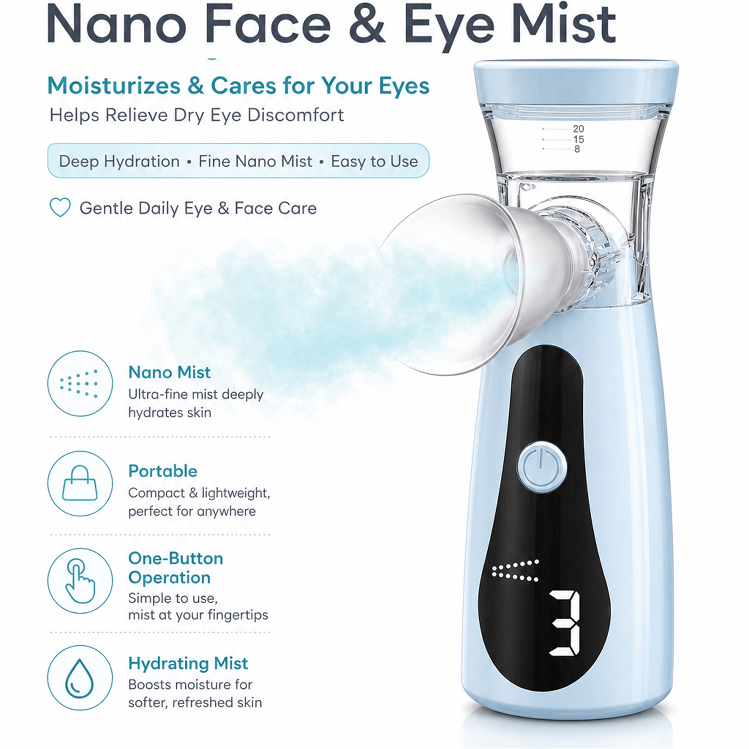 Eye Nano Humidifier Nebulizer  - Face Steamer recension och pris