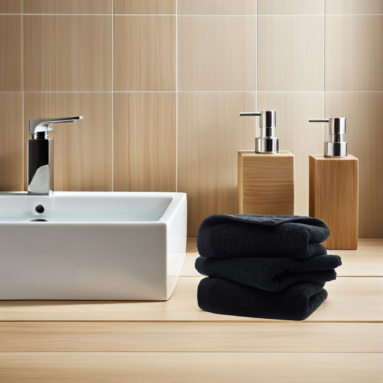 Black Cotton Hand Towel Pure C - Spa Towel recension och pris