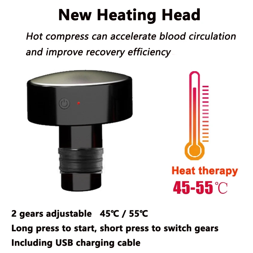 New Heat Fascia Gun Massage He - Massage Gun recension och pris