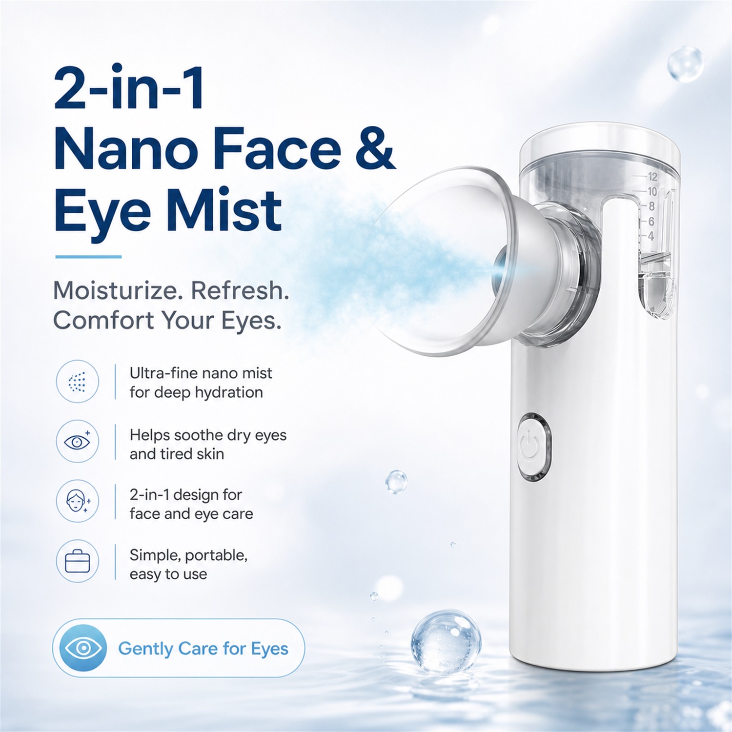 Nano Spray Eye Massage Instrum - Face Steamer recension och pris