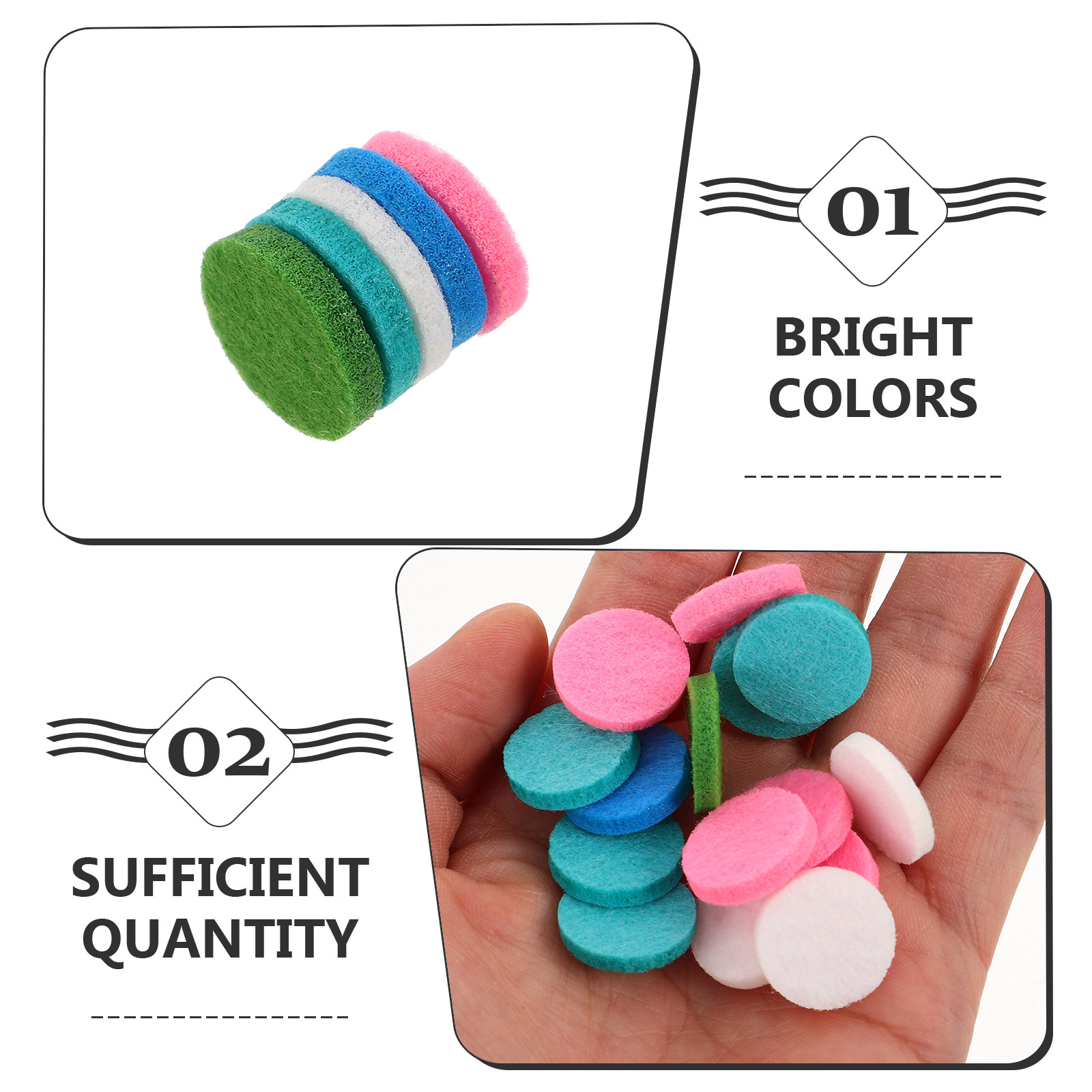 50Pcs Round Fragrance Pads Cot - Aromatherapy Diffuser recension och pris