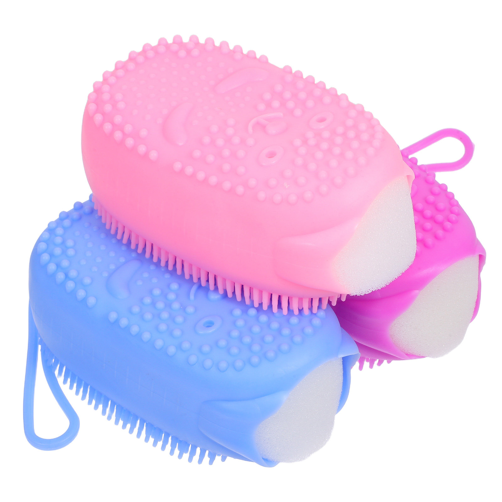 3Pcs Silicone Body Scrubber Du - Body Brush recension och pris
