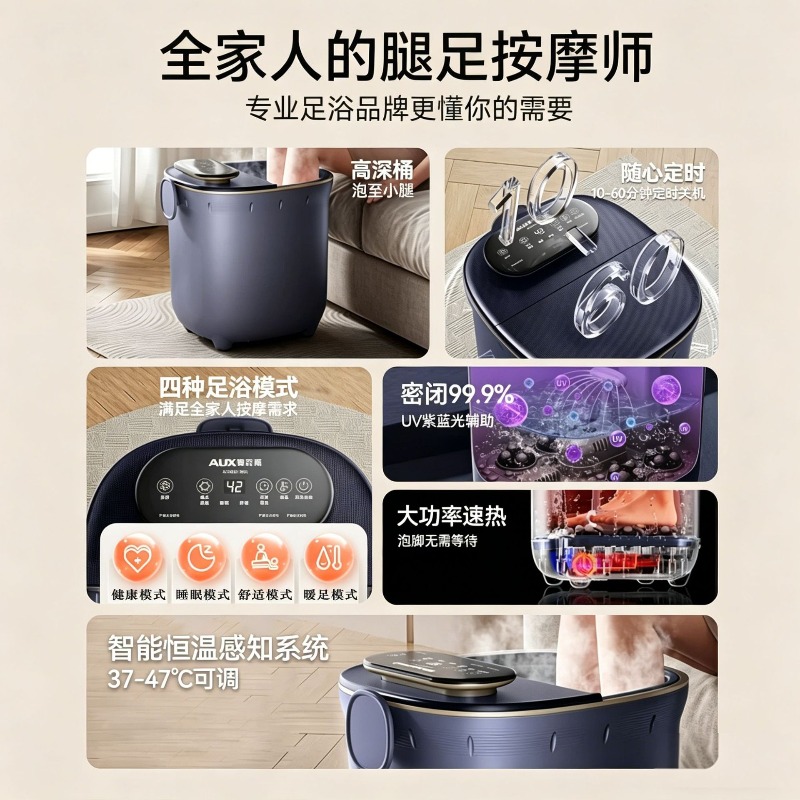 Electric Foot Bath Bucket, Aut - Spa Massager recension och pris