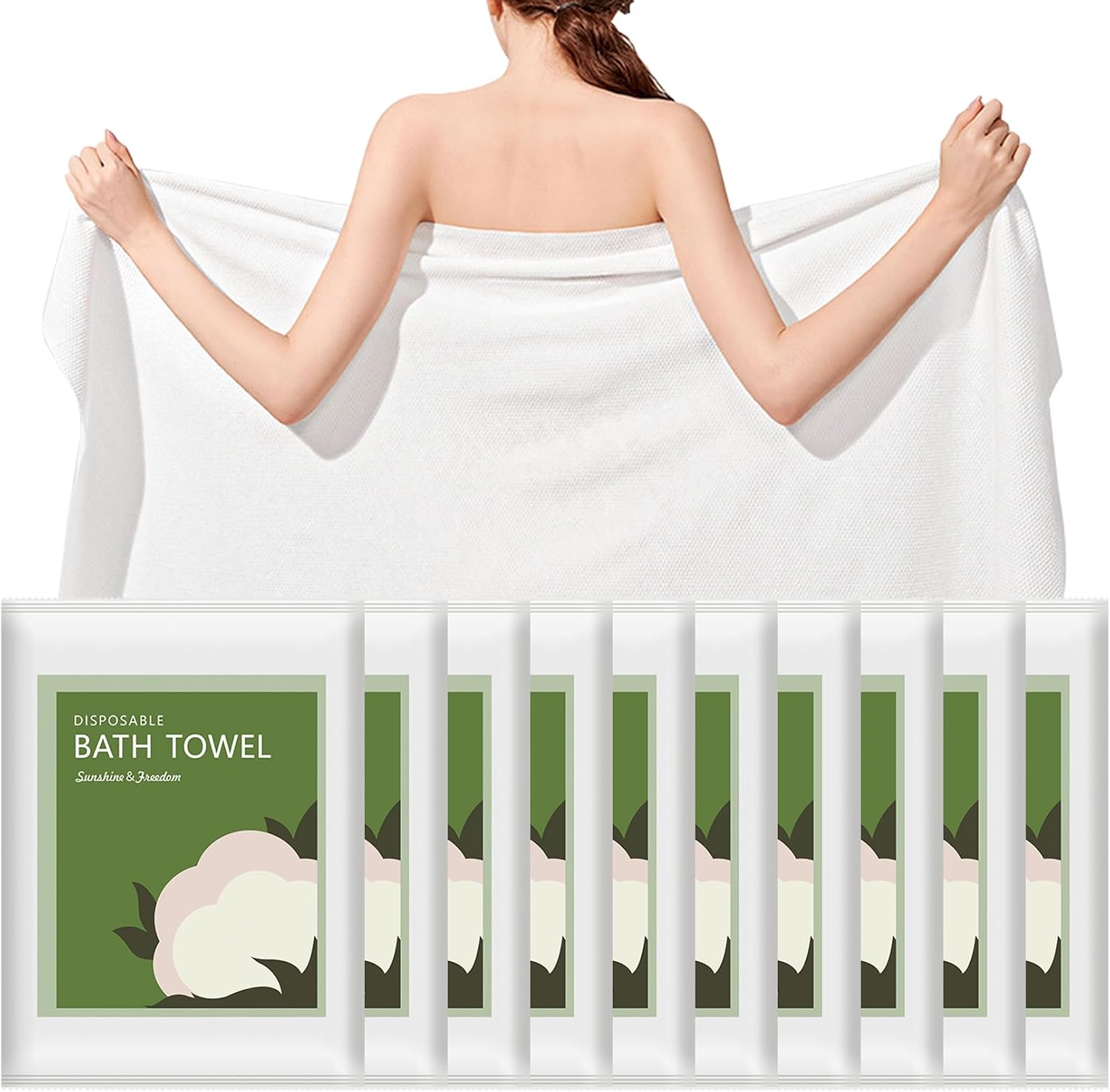 Disposable Bath Towels 10Pcs 5 - Spa Towel recension och pris