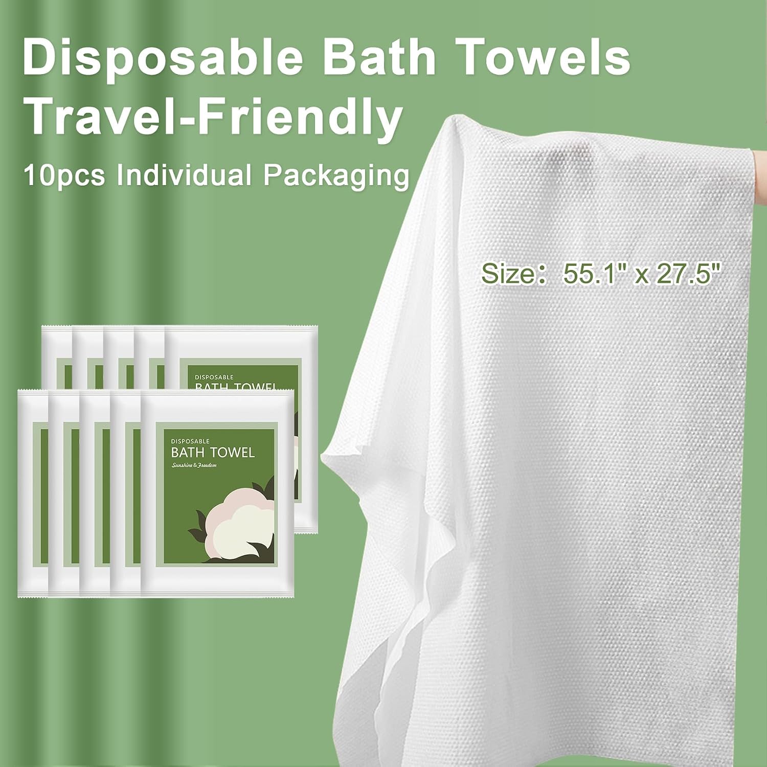 Disposable Bath Towels 10Pcs 5 - Spa Towel recension och pris