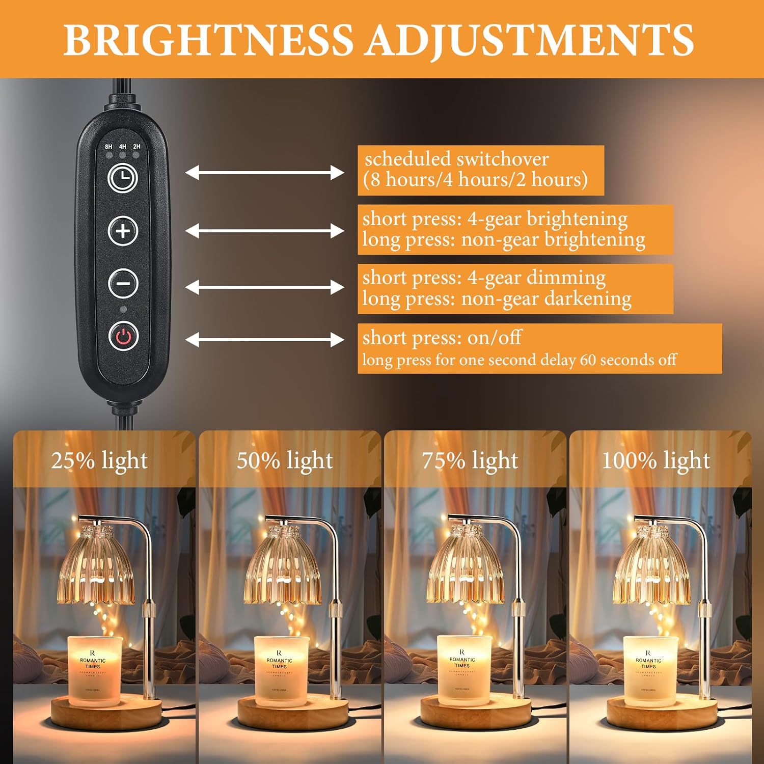 Adjustable Height Aromatherapy - Wax Warmer recension och pris