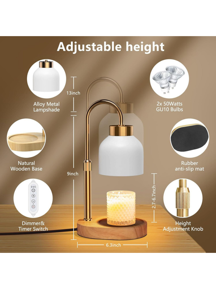 24H Timer Dimmable Candle Wax  - Wax Warmer recension och pris