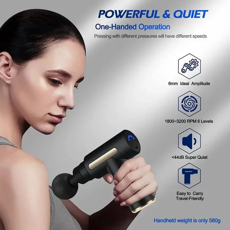 2024 portable fascia gun body  - Massage Gun recension och pris