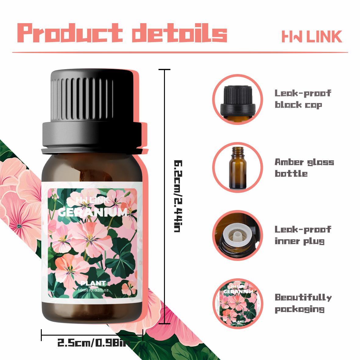 Geranium Essential Oils 10ml P - Aromatherapy Diffuser recension och pris