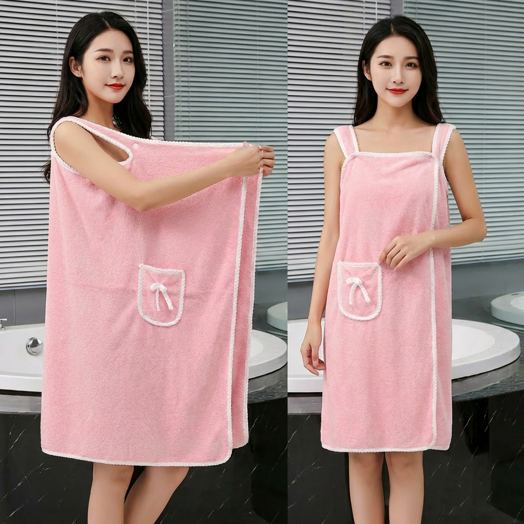 Coral Fleece Bath Skirt Soft T - Spa Towel recension och pris