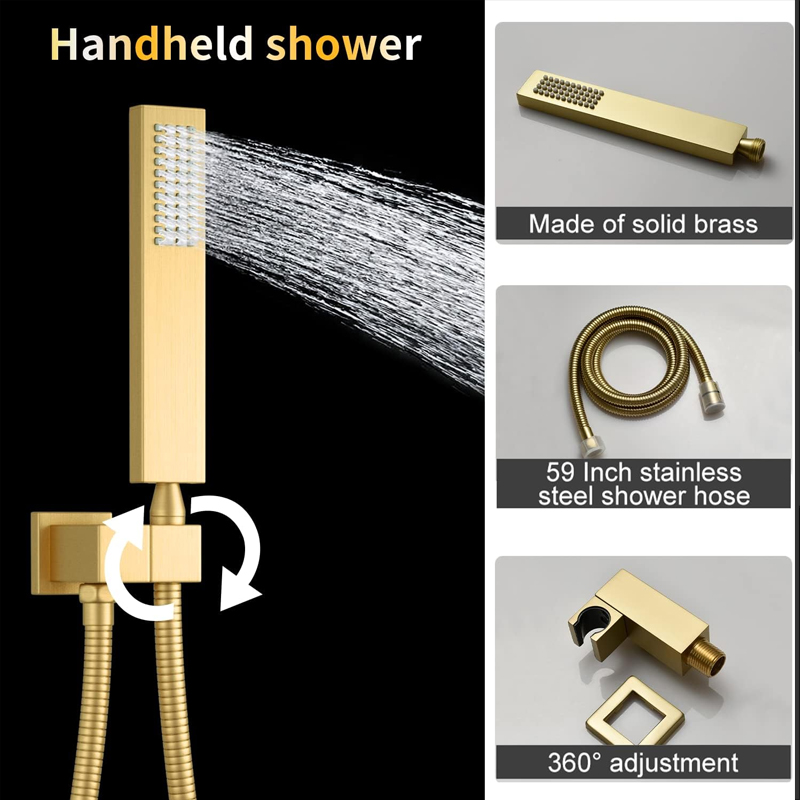 Brass Brushed Gold Digital Dis - Body Brush recension och pris